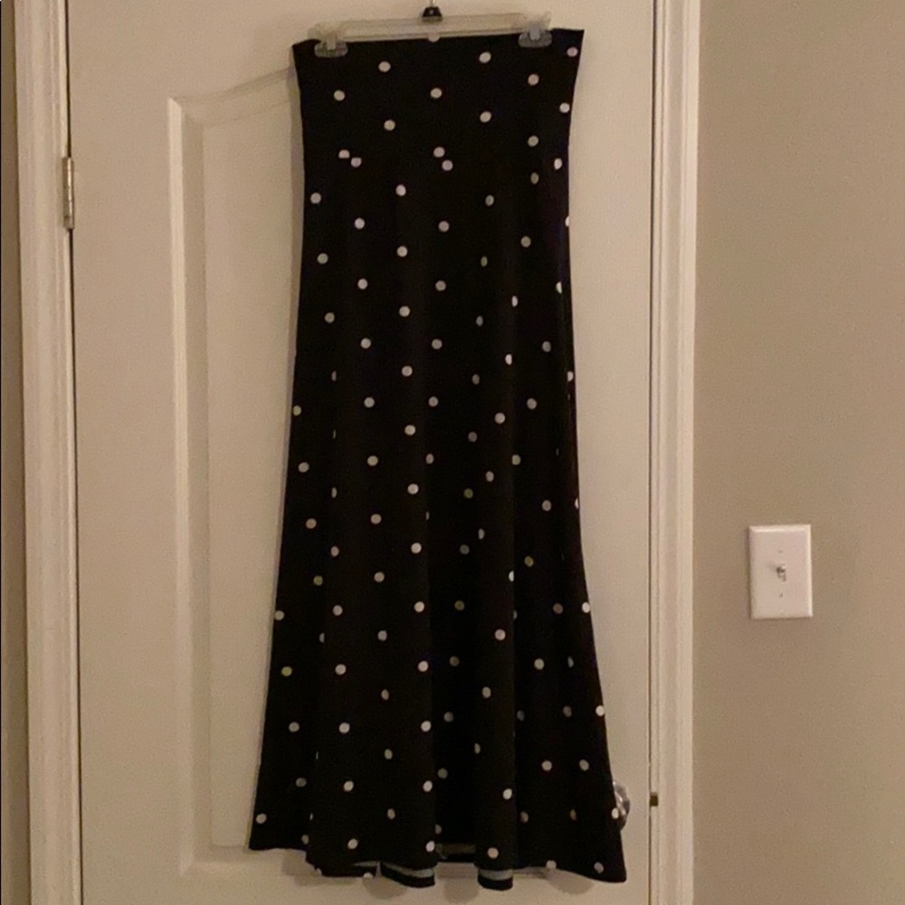 Lula roe polka dot maxi skirt